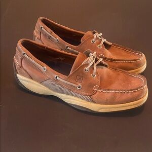Sperry Men's Tan Leather Boat Shoes